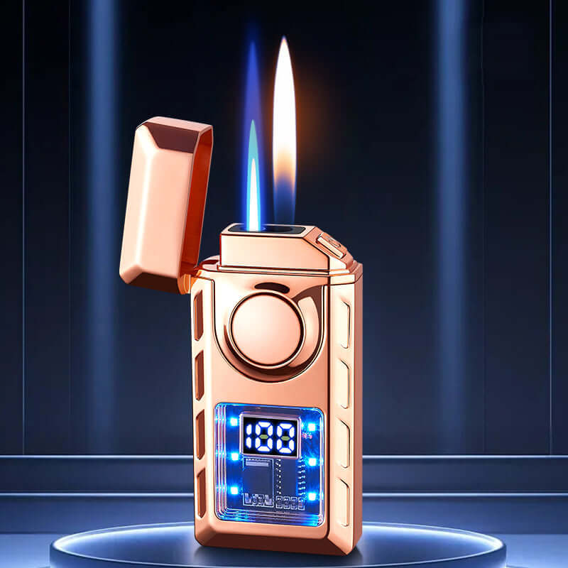 50% OFF + FREE SHIPPING | Multi - Functional Dual Flame Lighter with Colored Lights - VERRANOO