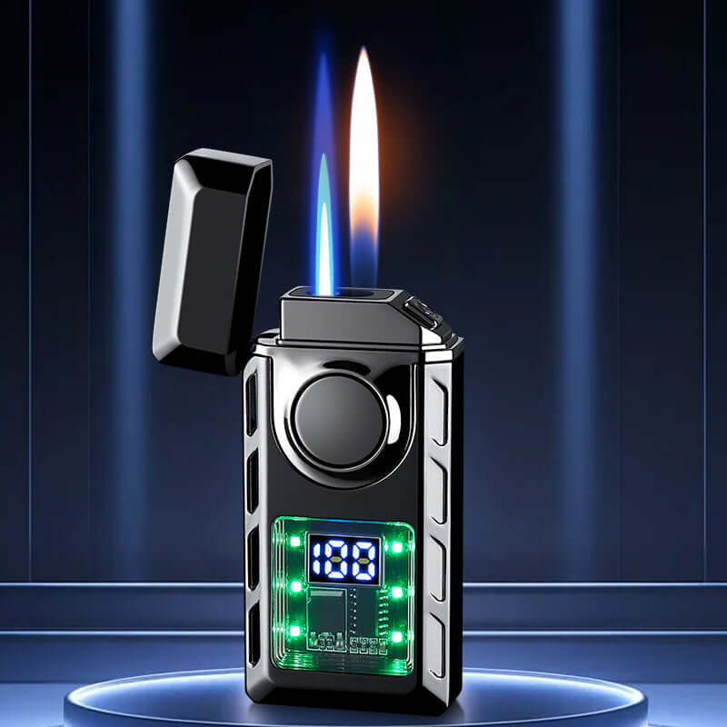 50% OFF + FREE SHIPPING | Multi - Functional Dual Flame Lighter with Colored Lights - VERRANOO