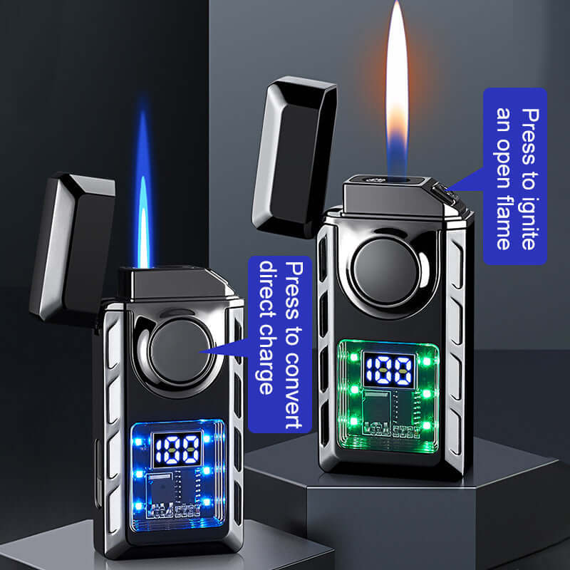 50% OFF + FREE SHIPPING | Multi - Functional Dual Flame Lighter with Colored Lights - VERRANOO