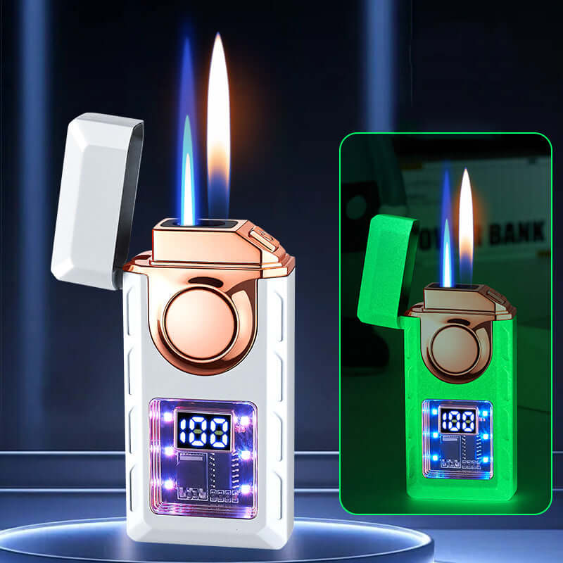 50% OFF + FREE SHIPPING | Multi - Functional Dual Flame Lighter with Colored Lights - VERRANOO