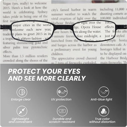 ClearPack™ Ultra-Compact Folding Reading Glasses