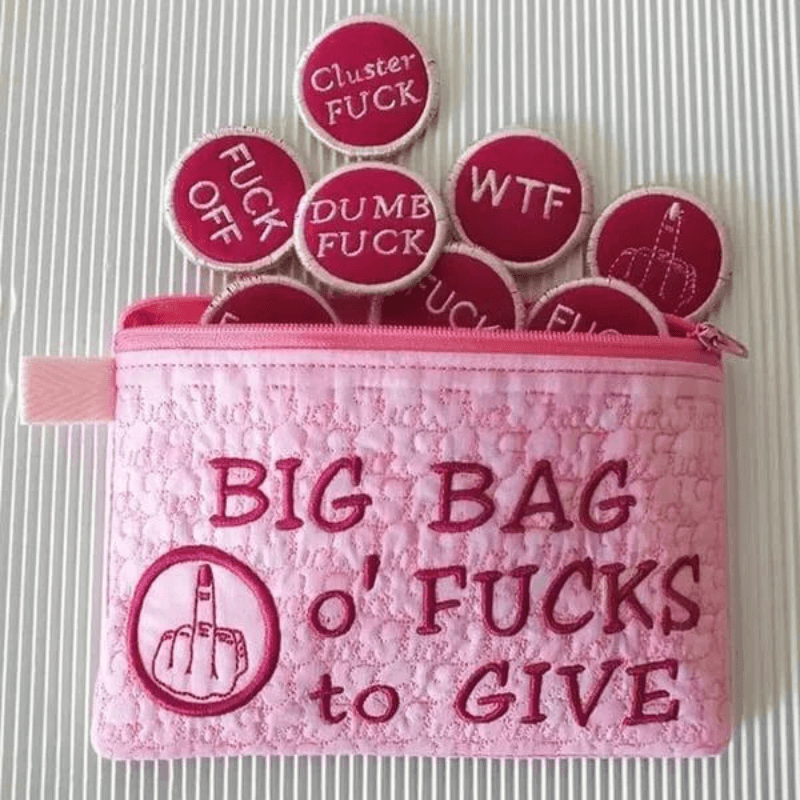 Big Bag Of Fucks To Give Zipper Pouch