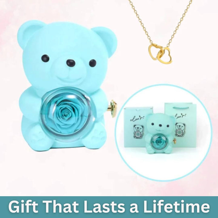 InfinyRose™ Rose & Heart Necklace Gift Set