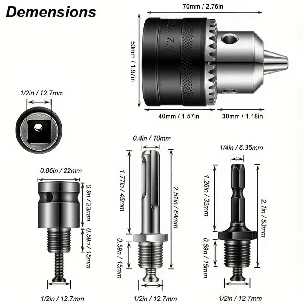 1+1 FREE | Angle Grinder to Drill Chuck Converter