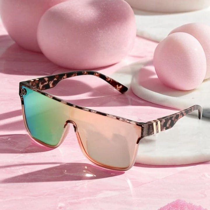 Gradient Pink Leopard Sunglasses