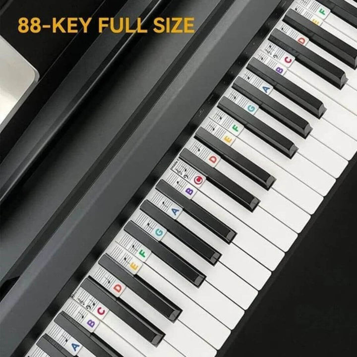 PianoPro Reusable Silicone Piano Keyboard Note Labels