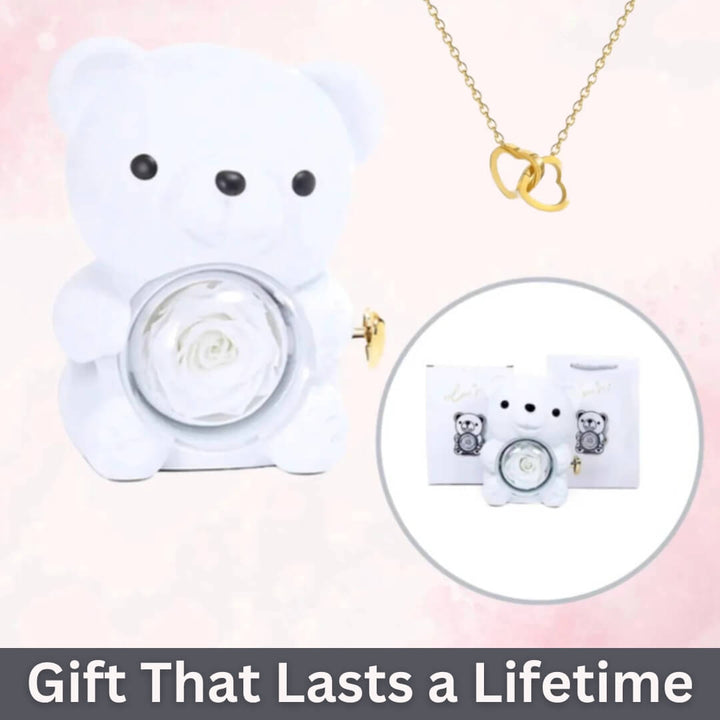 InfinyRose™ Rose & Heart Necklace Gift Set