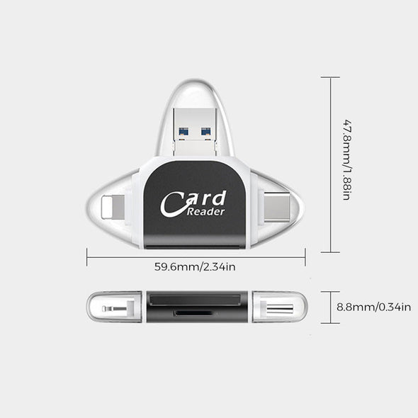 PhotoEase 4-in-1 SD TF Card Reader