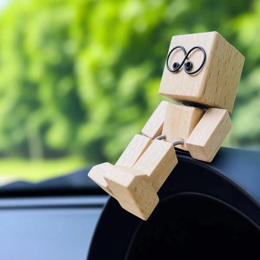 Boppi™ Wooden Sway Figurine – Handmade Shaking Mood Companion