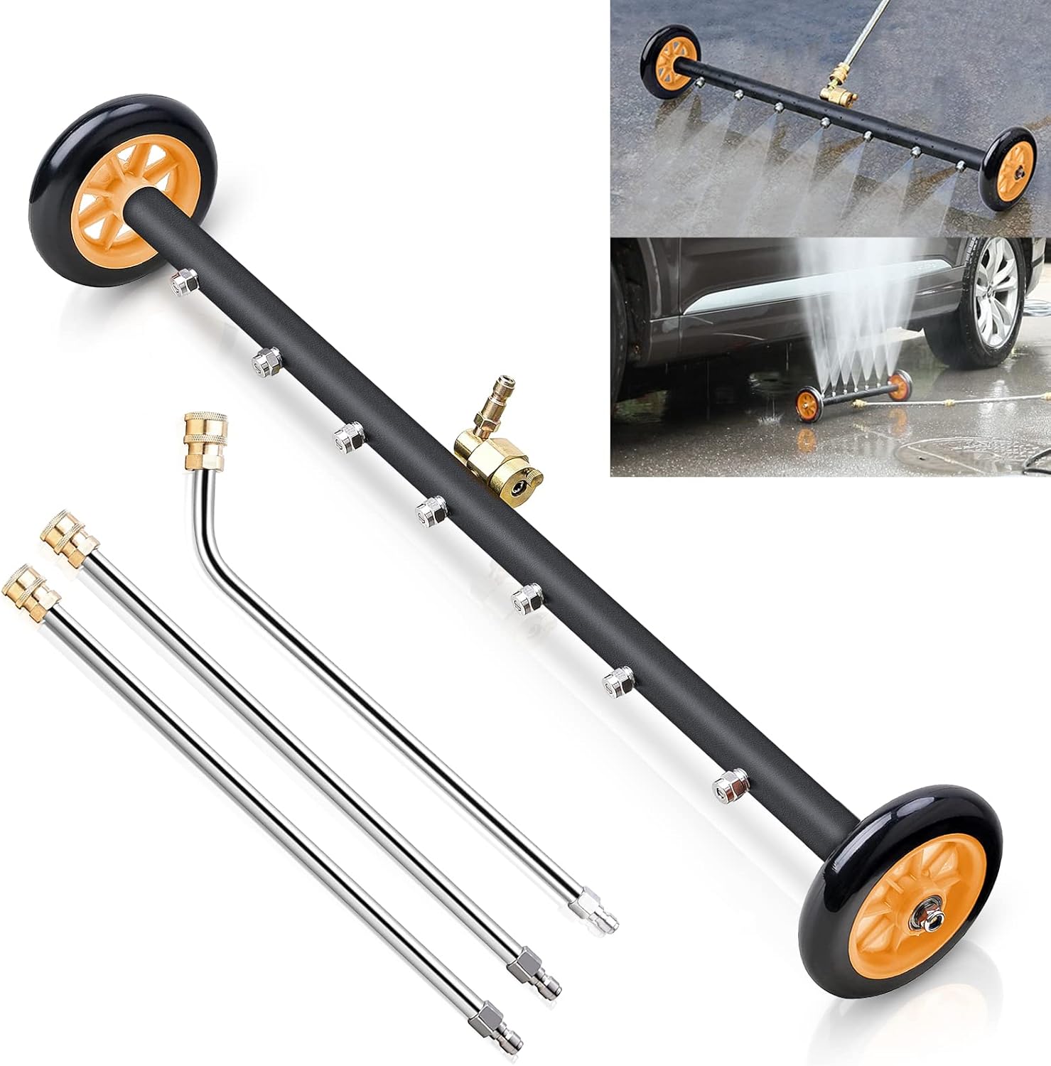 WheelCleaner™ 2-in-1 Pressure Washer Undercarriage Cleaner – VERRANOO