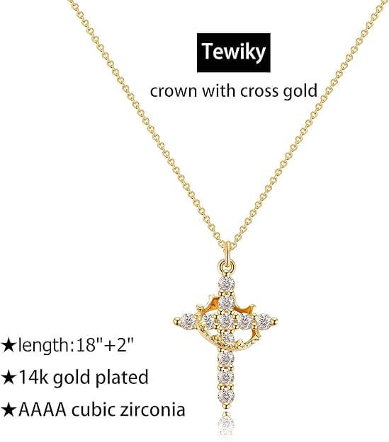 ChrisFaith™ Crown-Cross Necklace