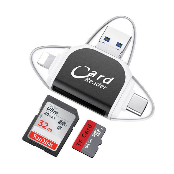 PhotoEase 4-in-1 SD TF Card Reader