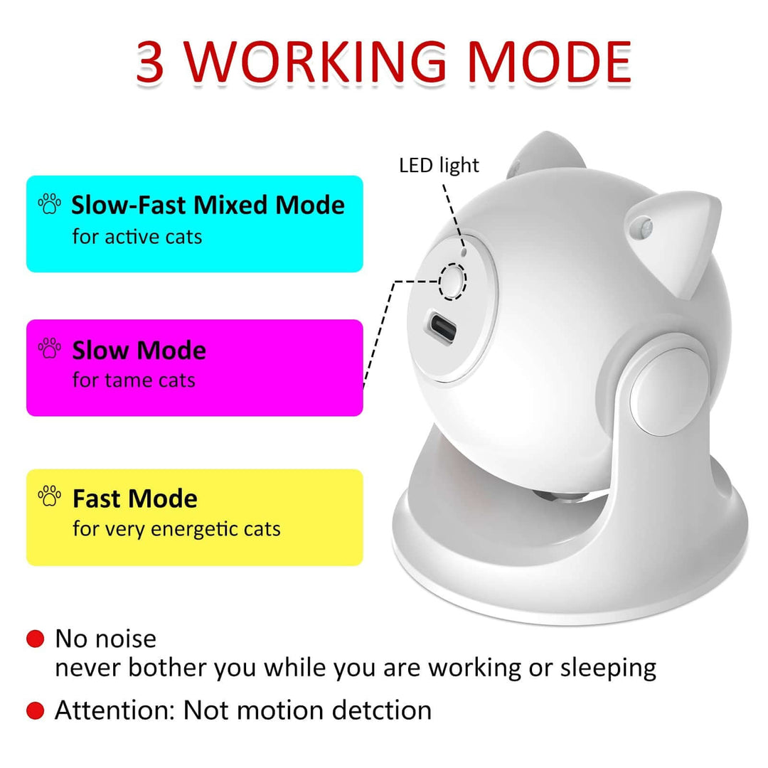 Automatic Smart Laser Cat Toy with Suction Cup