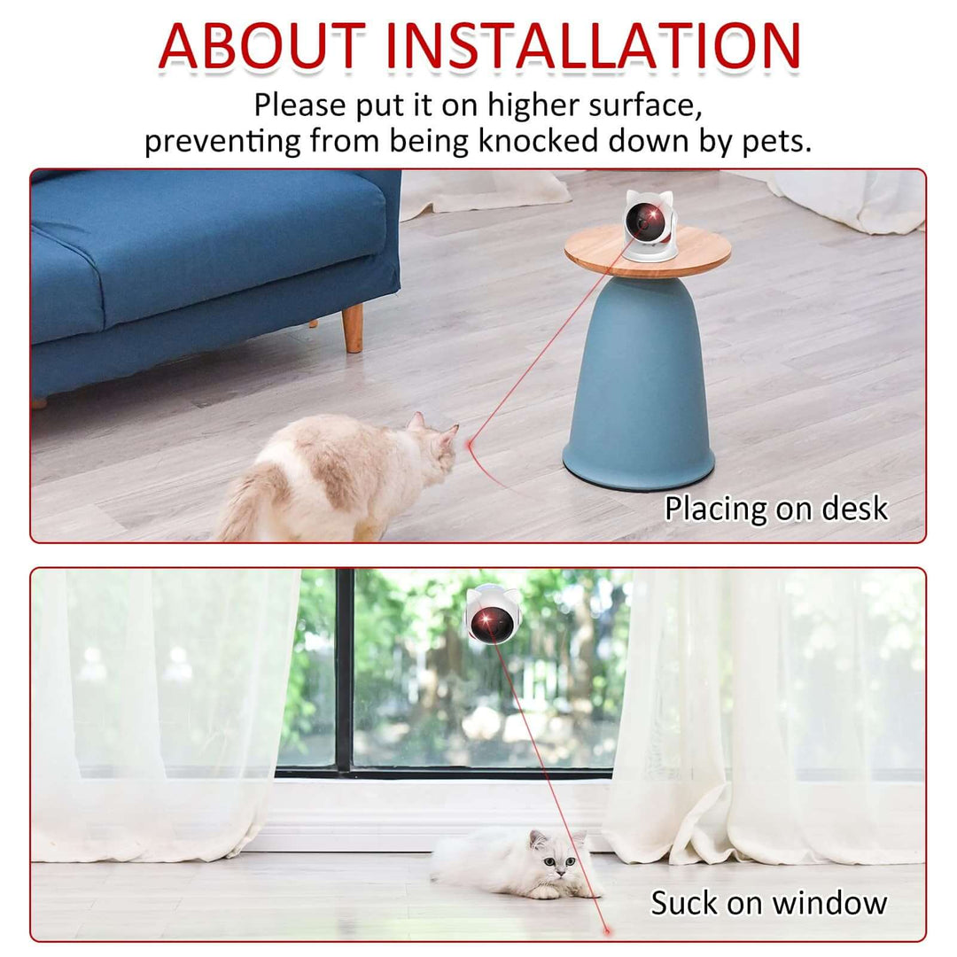 Automatic Smart Laser Cat Toy with Suction Cup