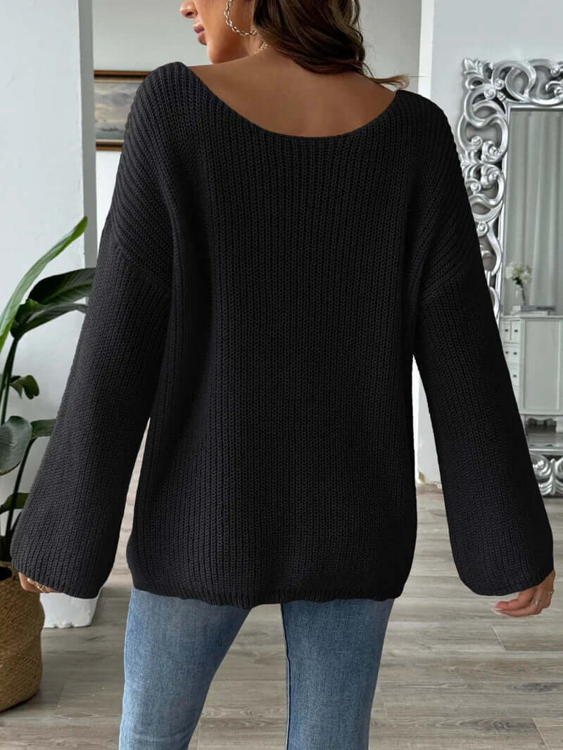 One-Shoulder Hazel Loose Sweater