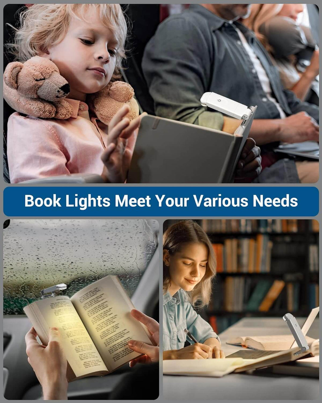 NoveLight™ USB Rechargeable Book Light - Free Shipping!