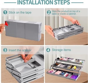 TidyNest Multi-Tier Smart Drawer Organizer