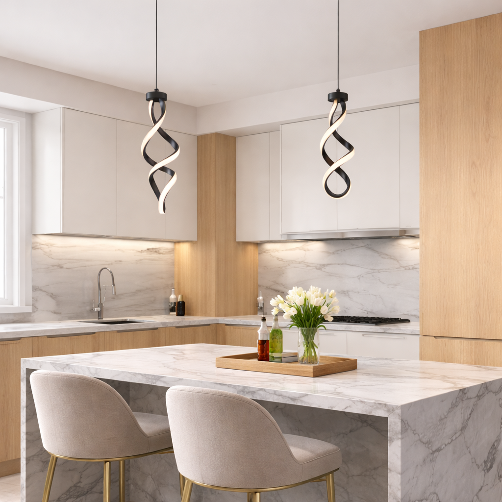 Océane™  Matte Black LED Mini Pendant Light