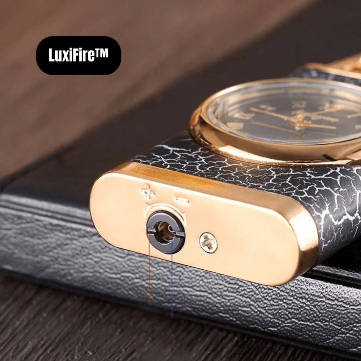 LuxiFire Crocodile Lighter with Watch