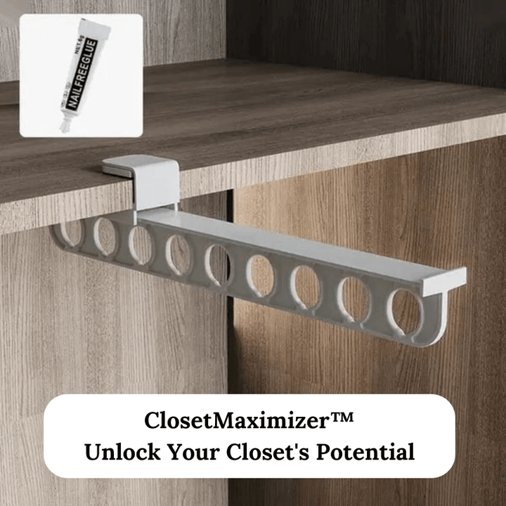 50% OFF | ClosetMaximizer™ Pull-Out Slide Trouser Rack