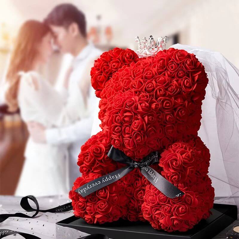 LoveLasts Eternal Love Rose Teddy Bear