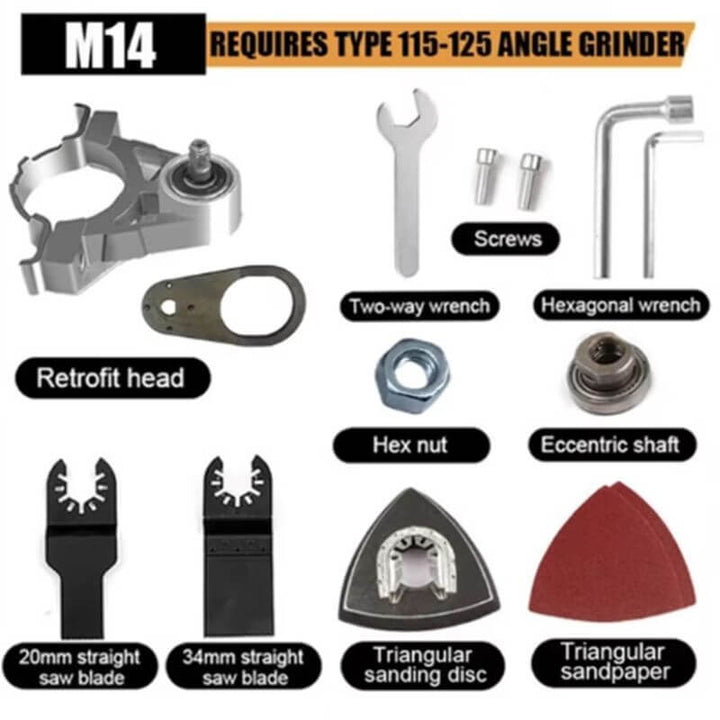 Angle Grinder Conversion Universal Head Set