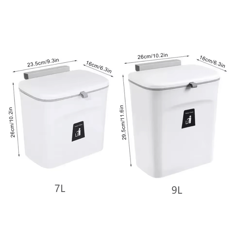 TidyPlace Folding Trash Can with Lid