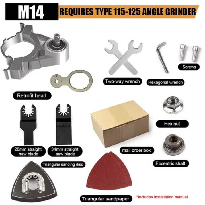 Angle Grinder Conversion Universal Head Set