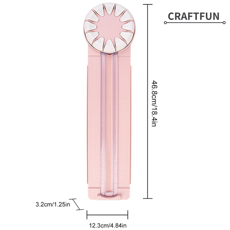 CraftFun™ 12-in-1 360° Rotary Circular Paper Cutter (Last Day Discount)