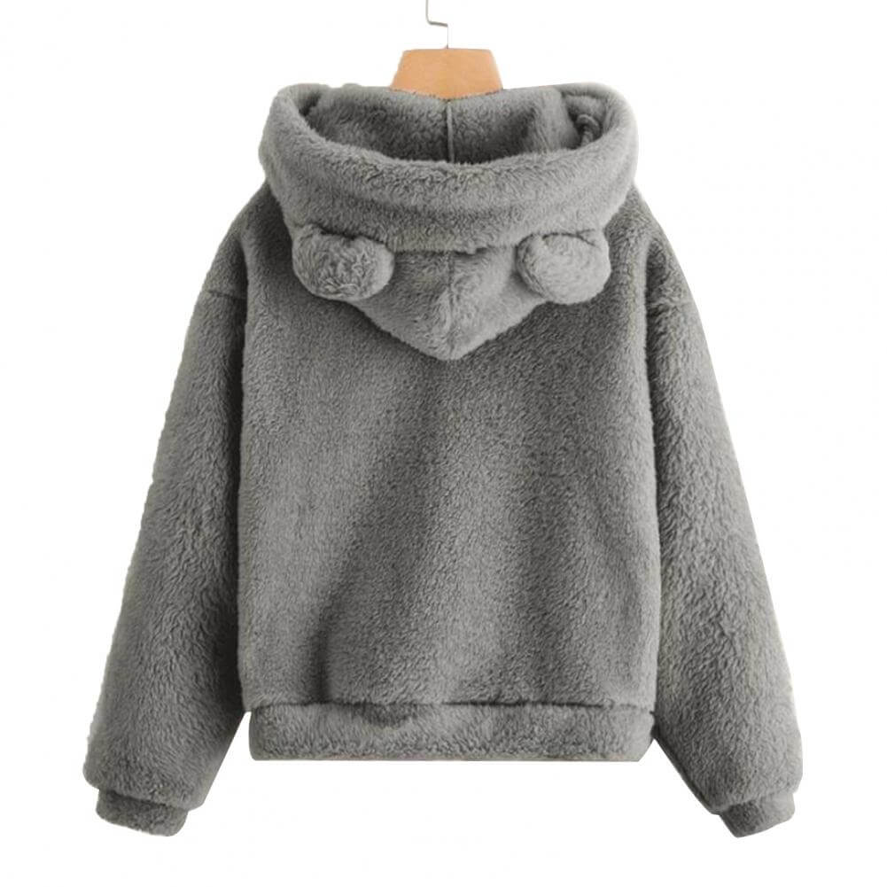 Plush Bunny Charm Hoodie - Free Shipping!