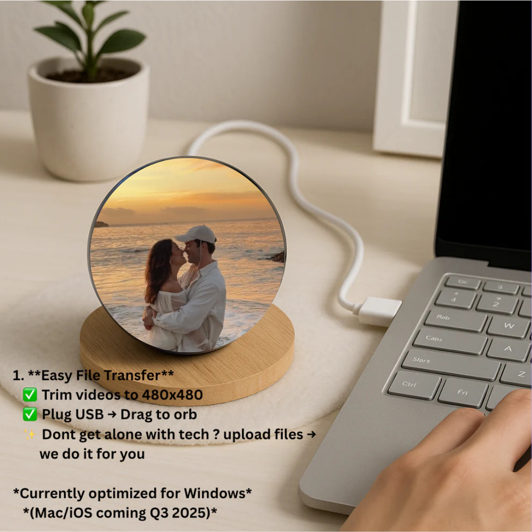 MemorySphere™ 3D Video Crystal Ball (Easy to upload your video!)