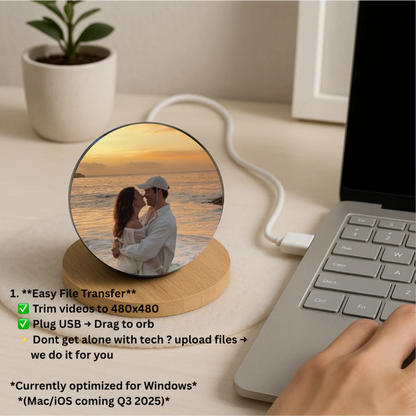 MemorySphere™ 3D Video Crystal Ball (Easy to upload your video!)