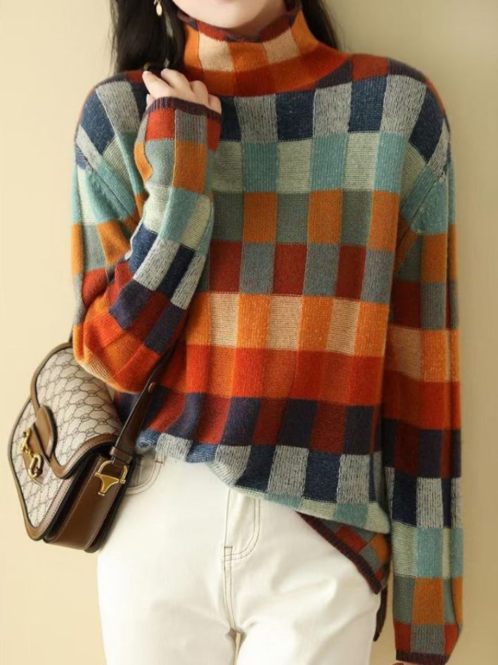 Amber - Colorful, soft and warm sweater