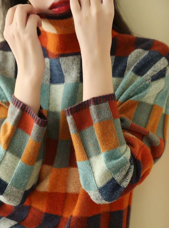 Amber - Colorful, soft and warm sweater