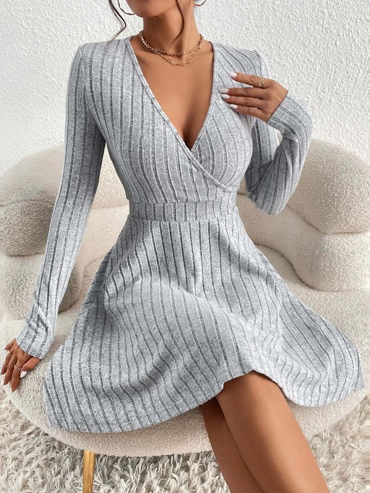 Free Shipping! I Elegant Knit Long Sleeve Bodycon Dress