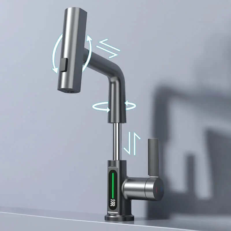 FauWat™ 3-in-1 Extendable Smart Waterfall Basin Faucet - Coolpho