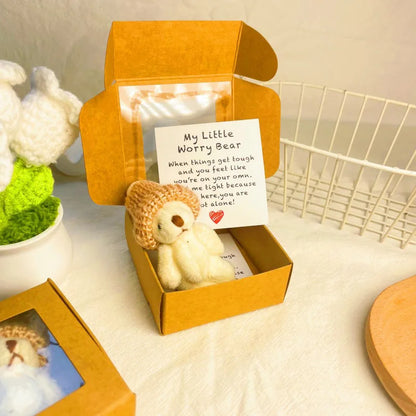FreeWorry™ Mini Plush Bear in a Box