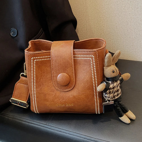 CharmTote™ Vintage Bucket Shoulder Bag