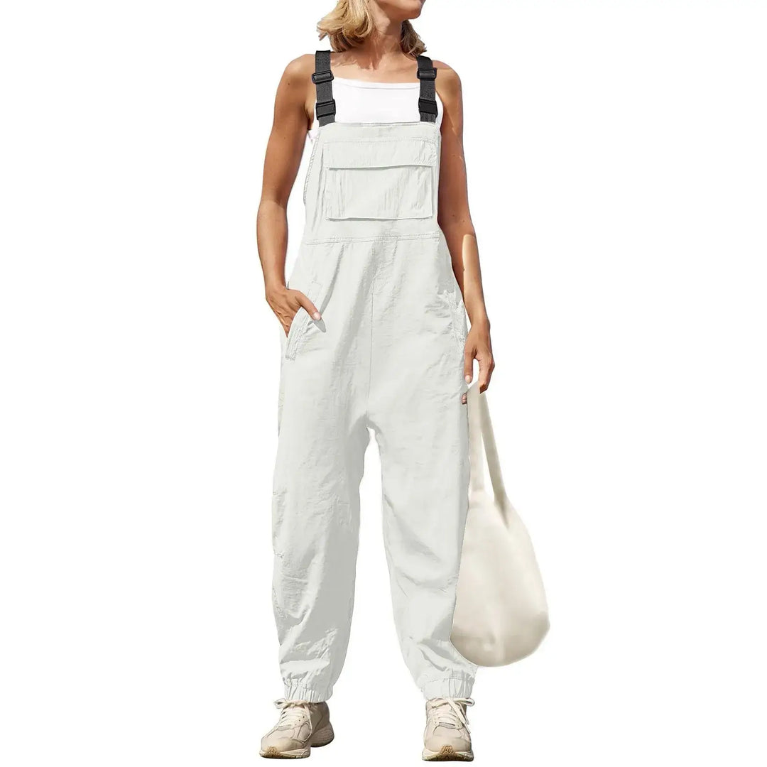 Womens Fleece Warm Overalls Adjustable Jumpsuits