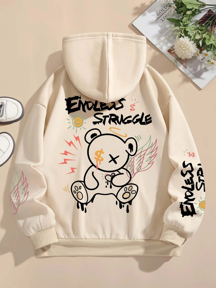 Graffiti Vibes Bear Hoodie - Free Shipping!