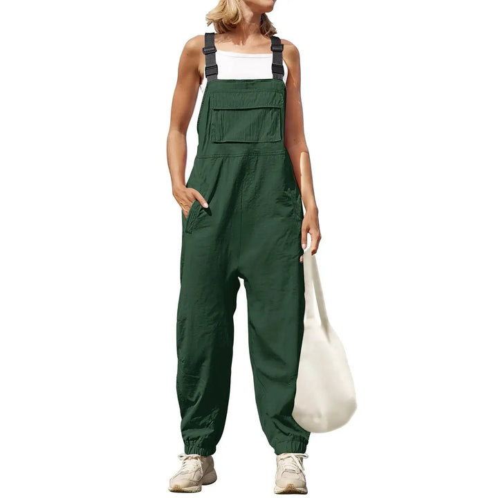 Womens Fleece Warm Overalls Adjustable Jumpsuits