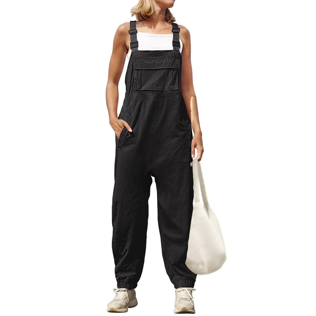 Womens Fleece Warm Overalls Adjustable Jumpsuits