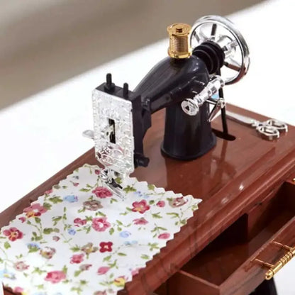 StitchTunes™ Vintage Sewing Machine Music Box