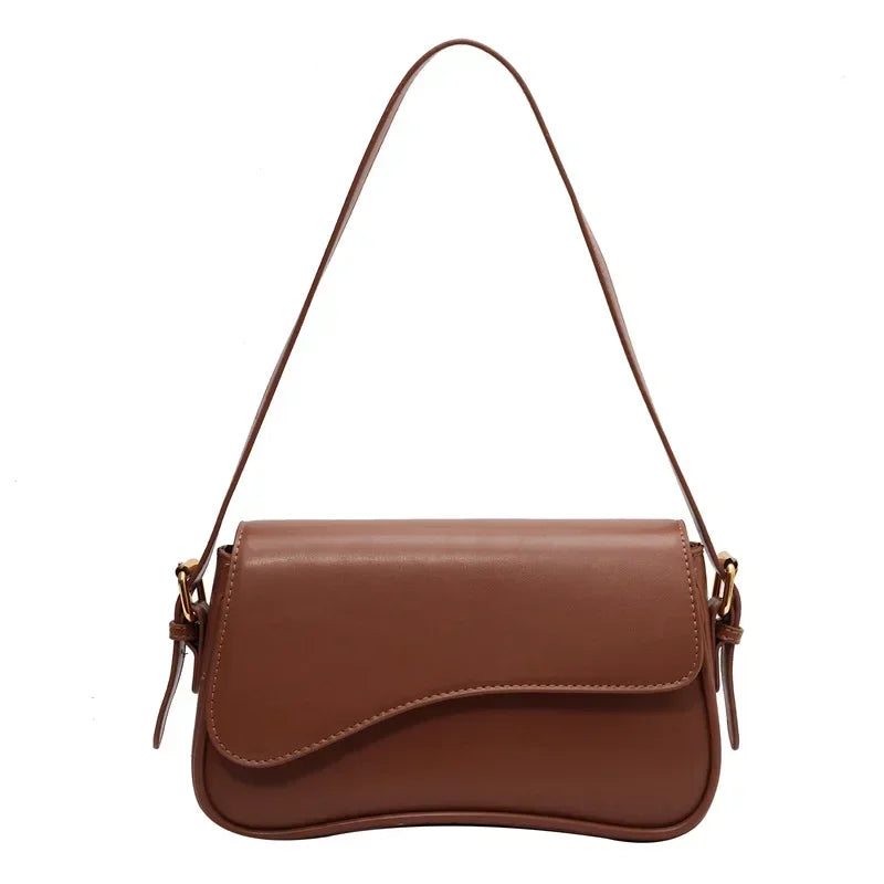 LuxeEra™ Vintage Leather  Flap Crossbody Bag