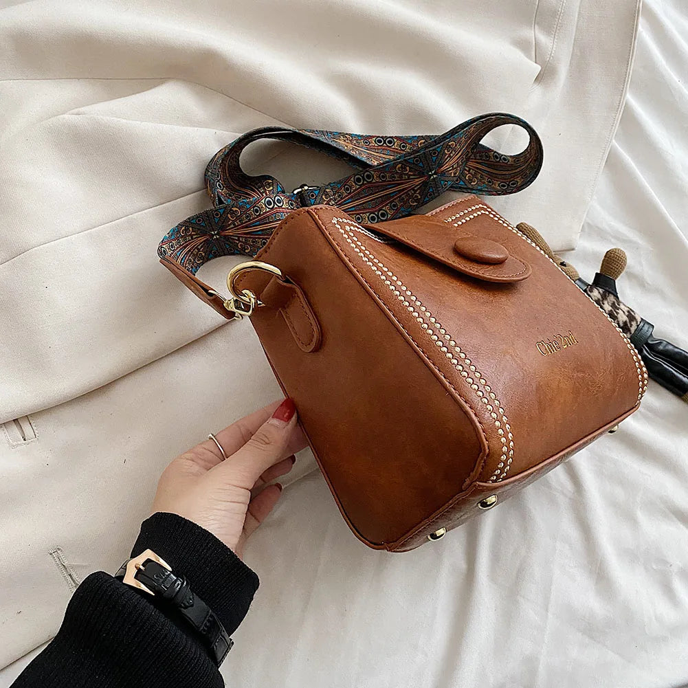 CharmTote™ Vintage Bucket Shoulder Bag