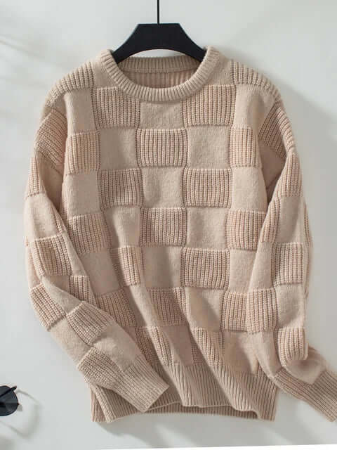 Free Shipping! I Cozy Chic Round Neck Knit Sweater