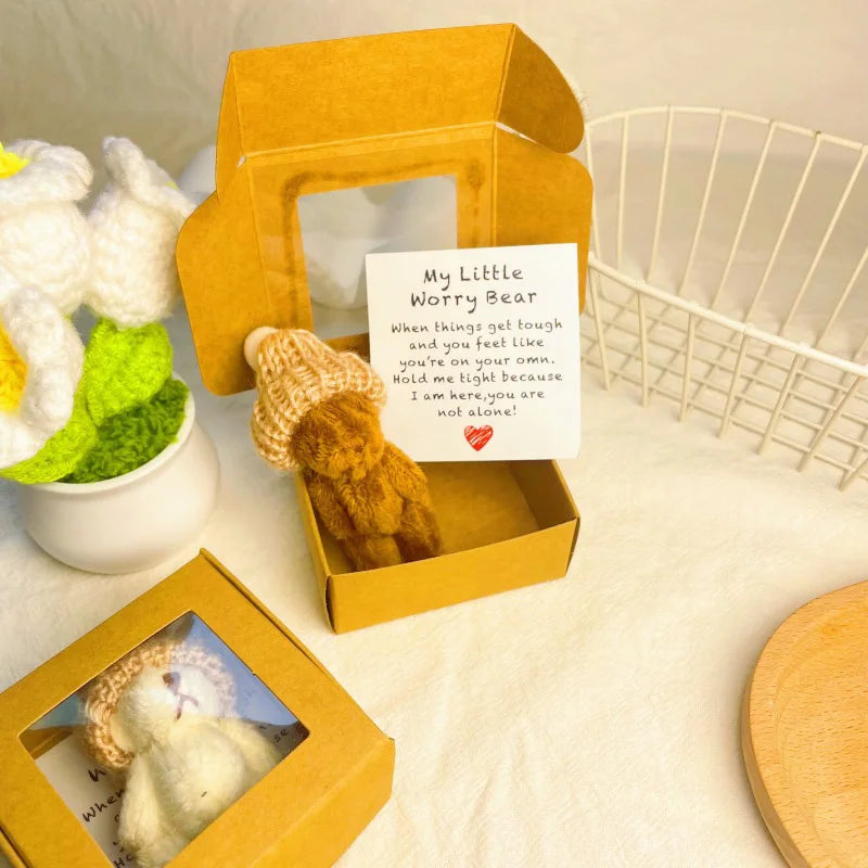FreeWorry™ Mini Plush Bear in a Box