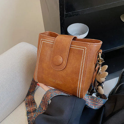 CharmTote™ Vintage Bucket Shoulder Bag