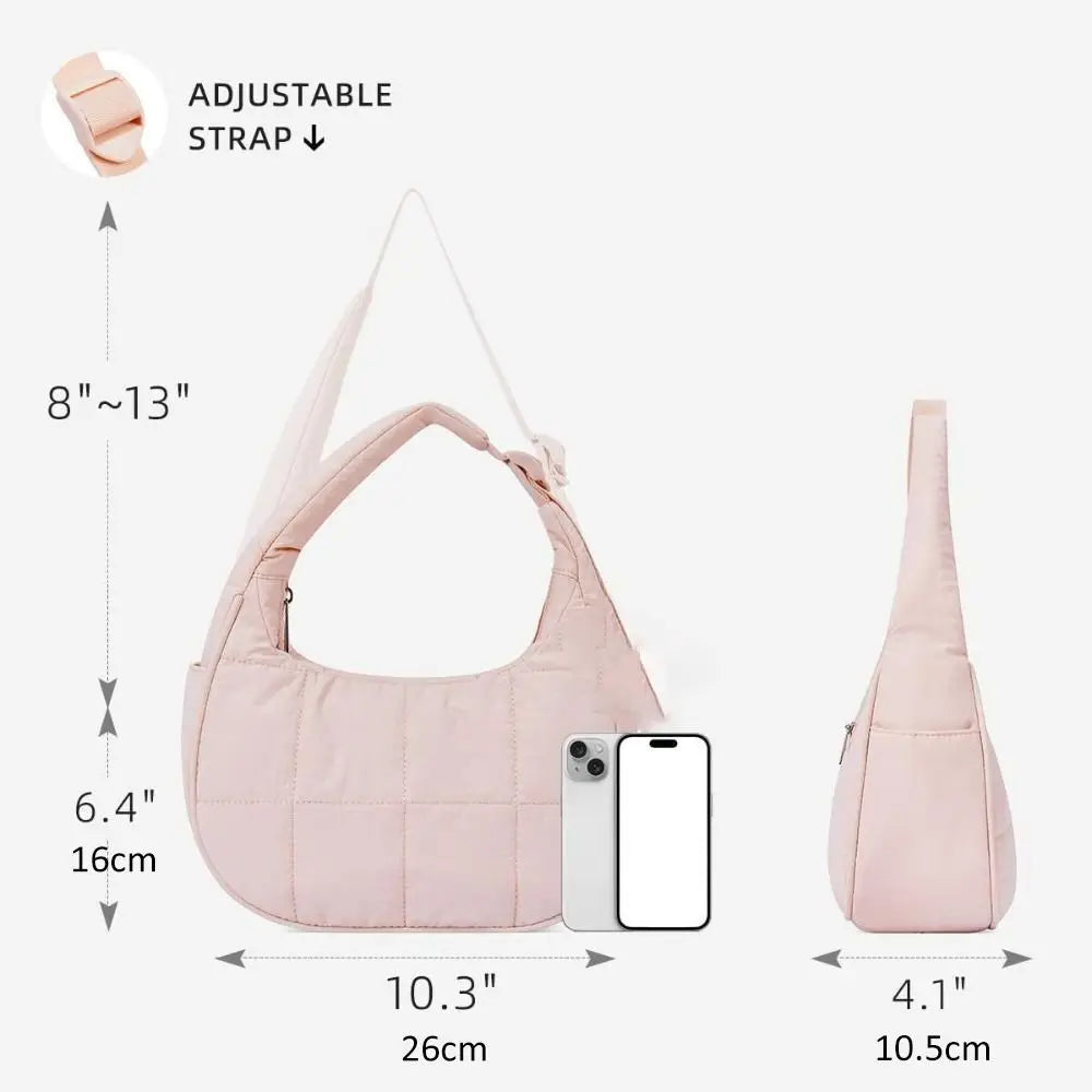 CloudCarry™ Quilted Nylon Puffer Bag