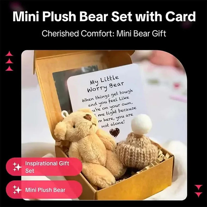 FreeWorry™ Mini Plush Bear in a Box